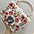 cheap Handbag &amp; Totes-Women&#039;s Leather Bags Handbags PU Leather Metal Crystal / Rhinestone Flower Artwork Floral Print Wedding Event / Party Formal White