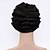 abordables Perruques Synthétiques Sans Bonnet-Perruque Synthétique Ondulé Vague de doigt Afro Ondulé Perruque Court Noir Cheveux Synthétiques Femme Perruque afro-américaine Noir