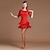 cheap Latin Dancewear-Latin Dance Dresses Women&#039;s Performance Spandex / Milk Fiber Lace / Tassel / Splicing Half Sleeve High Dress
