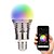 Недорогие Умные LED лампы-YouOKLight 1шт 6.5 W 500-550 lm E26 / E27 Умная LED лампа A60(A19) 8 Светодиодные бусины Высокомощный LED Bluetooth / Декоративная Тёплый белый / Холодный белый / Естественный белый 100-240 V / 1 шт.
