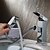 billige Klassisk-Håndvasken vandhane - FaucetSet / Træk-udsprøjte Krom Centersat Enkelt håndtag Et HulBath Taps