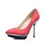 cheap Women&#039;s Heels-Women&#039;s Stiletto Heel Wedding Dress Party &amp; Evening Fabric Summer Coral / Black / Fuchsia