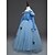 tanie Casualowe sukienki-Dzieci Mało Dla dziewczynek Sukienka Halloween Wyjściowe Niebieski Długi rękaw Sukienki Lato Szczupła