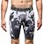 baratos Novo em-Vansydical® Homens Shorts de Corrida Atlético Esportes Calças Fitness Treino de Ginástica Exercício Respirável camuflagem Branco + cinza