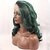 cheap Synthetic Lace Wigs-Synthetic Lace Front Wig Loose Wave Loose Wave Lace Front Wig Long Green Synthetic Hair Women&#039;s Dark Roots Natural Hairline Middle Part Green