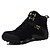 cheap Men&#039;s Boots-Men&#039;s Snow Boots Suede Winter Comfort Boots Hiking Shoes Wearable Black / Blue