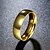 cheap Men&#039;s Rings-Men&#039;s Ring - Stainless Steel, Titanium Steel European, Simple Style, Fashion 7 / 8 / 9 / 10 Golden For Party Daily Casual