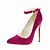 cheap Women&#039;s Heels-Women&#039;s Synthetic / Leatherette / PU(Polyurethane) Spring / Summer Comfort / Novelty / Slingback Heels Stiletto Heel Pointed Toe Lace-up Gray / Red / Burgundy / Wedding / Party &amp; Evening / Dress