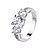 cheap Rings-Women&#039;s Ring AAA Cubic Zirconia Gold Silver Zircon Cubic Zirconia Alloy Casual Costume Jewelry