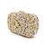 cheap Clutches &amp; Evening Bags-Women&#039;s Bags Metal Evening Bag Crystal / Rhinestone Floral Print Wedding Party Event / Party Evening Bag Wedding Bags Gold