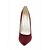 abordables Escarpins femme-Femme Chaussures à Talons Talon Aiguille Bout pointu Lacet Synthétique / Similicuir / Polyuréthane Confort / Nouveauté / A Bride Arrière Printemps / Eté / Automne Noir / Rouge Bordeaux / Rouge