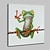 halpa Eläintaulut-suuri käsinmaalattu haaste sammakko eläin öljymaalaus kankaalle moderni abstrakti seinätaidekuva olohuoneen kodinsisustukseen valmiina ripustettavaksi venytetyllä rungolla
