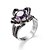 cheap Rings-Ring AAA Cubic Zirconia Fashion European Zircon Cubic Zirconia Steel Purple Jewelry For Wedding Engagement Casual 1pc