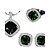 cheap Jewelry Sets-Women&#039;s Jewelry Set Platinum Plated, Imitation Diamond Luxury, European Include White / Green / Blue For Halloween Daily Casual / Rings