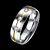 voordelige Herenringen-Heren Ring - Kristal, Roestvast staal, Titanium Staal Luxe, Europees, Modieus 7 / 8 / 9 / 10 Zilver Voor Feest Dagelijks Causaal / Gesimuleerde diamant