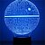 abordables Decoración y lámparas de noche-Luz nocturna 3D Decorativa LED 1 pieza