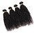 billige Hårforlengelse med naturlig farge-3 pakker Brasiliansk hår Krøllete Weave 10A Ubehandlet hår Menneskehår Vevet Hårvever med menneskehår Hairextensions med menneskehår