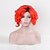 preiswerte Trendige synthetische Perücken-Synthetische Haare Perücken Locken Kappenlos Natürliche Perücke Rot
