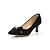 זול נעלי עקב לנשים-בגדי ריקוד נשים עקבים קזו&#039;אל שמלה קיץ אבזם עקב קצר בוהן מחודדת נוחות הליכה דמוי עור שחור כחול פוקסיה