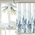 preiswerte Duschvorhänge-Duschvorhänge Neoklassisch Polyester Blumen / Pflanzen Maschinell gefertigt