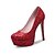 abordables Zapatos de boda-Mujer Zapatos PU Primavera / Verano Tacones Tacón Stiletto Dedo redondo Lentejuela Blanco / Rojo / Rosa / Boda / Fiesta y Noche