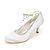 abordables Chaussures de mariée-Femme Satin Printemps / Eté Chaussures à Talons Talon Aiguille Bout rond Strass Rose / Champagne / Ivoire / Mariage / Soirée &amp; Evénement