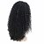 economico Parrucche trendy sintetiche-Parrucche sintetiche Riccio Riccio Parte di mezzo Parrucca Lungo Nero Capelli sintetici Per donna Di tendenza Parrucca riccia stile afro Nero