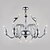 billige Chandeliers-UMEI™ Candle-style Chandelier Ambient Light Chrome Metal Candle Style 110-120V / 220-240V Bulb Included / G4