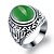 abordables Bague Homme-Homme Bague / Anneaux Noir Vert Rouge Résine Alliage Mode Militaire Mariage Soirée Bijoux Bagues de lycée Classe