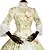 cheap Historical &amp; Vintage Costumes-Rococo Victorian Costume Women&#039;s Dress Party Costume Masquerade Ivory Vintage Cosplay Lace Cotton Floor Length Long Length Halloween Costumes / Floral