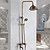 お買い得  シャワー用水栓金具-シャワー水栓 - アンティーク / 伝統風 アンティーク銅 シャワーシステム セラミックバルブ / 真鍮 / シングルハンドル二つの穴