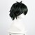 halpa Räätälöidyt peruukit-Synteettiset peruukit Suora Suora Peruukki Lyhyt Musta Synteettiset hiukset Naisten Musta