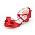 preiswerte Mädchenschuhe-Mädchen Schuhe Seide Frühling Sommer Herbst Schuhe für das Blumenmädchen High Heels Schleife für Hochzeit Party &amp; Festivität Rot Blau