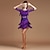 baratos Roupa de Dança Latina-Dança Latina Vestidos Mulheres Espetáculo Elastano / Fibra de Leite Renda / Mocassim / Recortes Meia Manga Alto Vestido