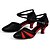 voordelige Ballroomschoenen &amp; moderne dansschoenen-Dames Latin dansschoenen / Ballroom / Salsa dansschoenen Lakleer / Kunstleer Gesp Sandalen / Hakken Gesp Cuba-hak Aanpasbaar Dansschoenen Zwart / Rood / Voor Binnen / Prestatie / Oefenen