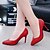 cheap Women&#039;s Heels-Women&#039;s Shoes PU(Polyurethane) Spring Heels Stiletto Heel Pointed Toe White / Black / Red