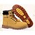 baratos Botas para Homem-Homens Sapatos Confortáveis Couro Ecológico Inverno Botas Antiderrapante Castanho Escuro / Amarelo / Preto / Cadarço / Ao ar livre