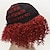 Недорогие Парик из искусственных волос без шапочки-основы-Парики из искусственных волос Кудрявый Кудрявый Парик Средние Искусственные волосы Жен. Красный StrongBeauty