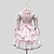 halpa Lolita-mekot-Prinsessa Sweet Lolita loma mekko Mekot Naisten Tyttöjen Pitsi Puuvilla Japani Cosplay Puvut Pinkki Yhtenäinen Lyhythihainen Polvipituinen