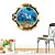 Недорогие Стикеры на стену-Landscape / Animals / 3D Wall Stickers 3D Wall Stickers Decorative Wall Stickers, Vinyl Home Decoration Wall Decal Wall / Glass / Bathroom Decoration 1 / Washable / Removable / Re-Positionable 50*50cm