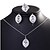 cheap Jewelry Sets-Women&#039;s Jewelry Set Platinum Plated Bridal Include White / Black / Pink For Wedding Halloween Daily Casual / Rings