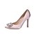 זול נעלי חתונות-Women&#039;s Heels Wedding Dress Party &amp; Evening Wedding Heels Summer Rhinestone Sparkling Glitter Stiletto Heel Pointed Toe Closed Toe Silk Black White Light Pink