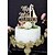 cheap Cake Toppers-Classic Theme Wedding Letter &amp; Number Card Paper Classic Couple Fall 1 pcs Gold