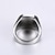cheap Rings-Band Ring Statement Ring For Men&#039;s Onyx Casual Daily Stainless Steel Agate Emerald Cut Silver