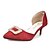 preiswerte Absatzschuhe für Damen-Damen-High Heels-Büro Kleid Lässig-Leder-Niedriger AbsatzSchwarz Grau Rot Khaki