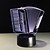 abordables Decoración y lámparas de noche-Luz nocturna 3D Tamaño Compacto Color variable Artístico Contemporáneo moderno 1 pieza