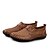 preiswerte Herrenpantoletten &amp; -slipper-Herrn Komfort Schuhe PU Herbst / Winter Loafers &amp; Slip-Ons Dunkel Braun / Grün / Blau