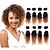halpa Liukuvärjätyt ja kiharat hiustenpidennykset-Ombre Kihara Aidot hiukset 8 inch Hiusten pidennys Vaaleahiuksisuus Kullanruskea 1 Kappale Naisten