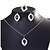 cheap Jewelry Sets-Women&#039;s Jewelry Set Platinum Plated Bridal Include White / Black / Pink For Wedding Halloween Daily Casual / Rings