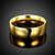 cheap Men&#039;s Rings-Men&#039;s Ring - Stainless Steel, Titanium Steel European, Simple Style, Fashion 7 / 8 / 9 / 10 Golden For Party Daily Casual